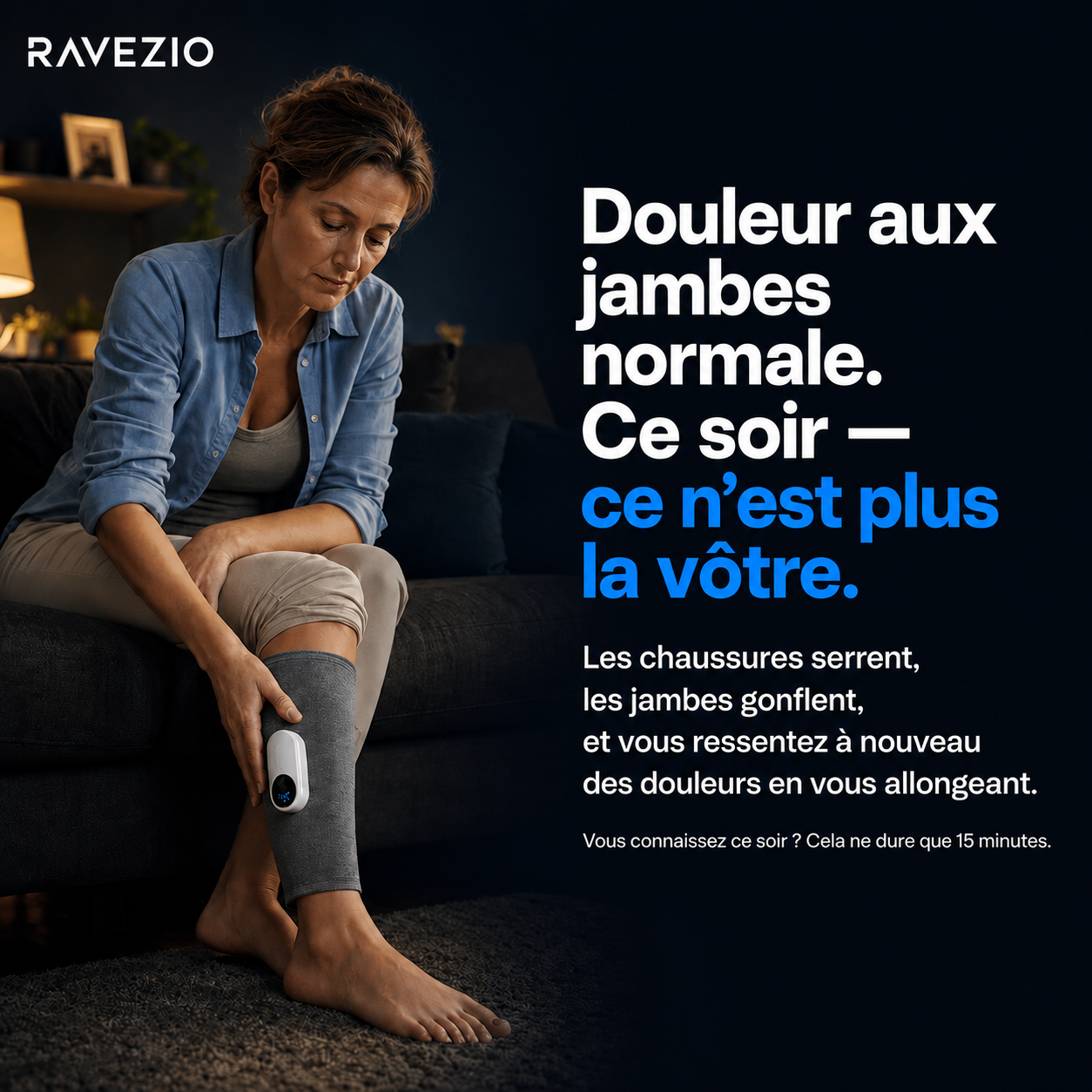 Vena Pro™ — Appareil de massage thérapeutique 3 en 1 pour les mollets